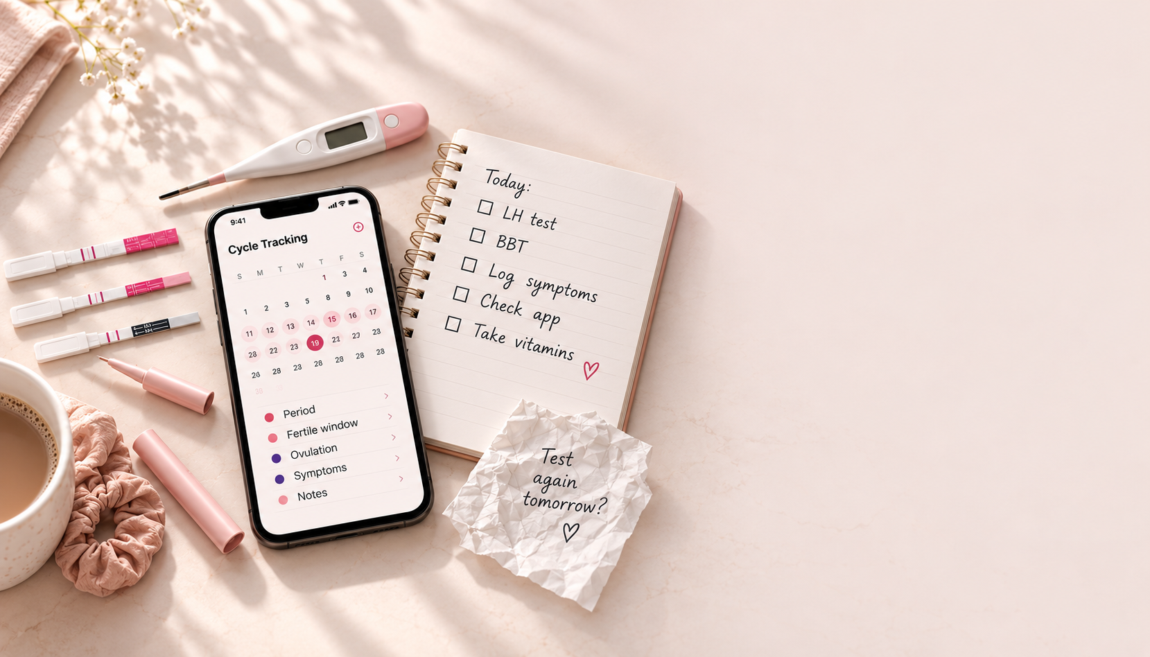 Traditional fertility tracking routine